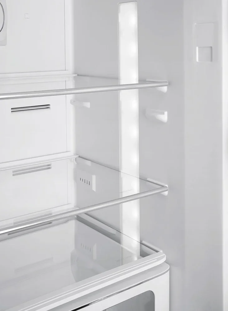 SMEG FAB32RSV6 Отдельностоящий двухдверный холодильник, стиль 50-х годов, 60 см, серебристый, No-fro