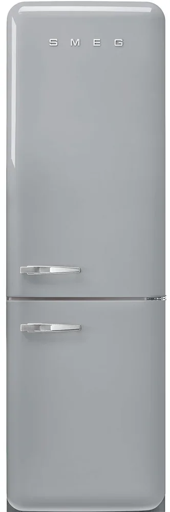 SMEG FAB32RSV6 Отдельностоящий двухдверный холодильник, стиль 50-х годов, 60 см, серебристый, No-fro